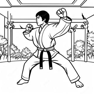 Taekwondo Pages À Colorier