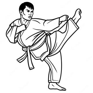 Page A Colorier De Taekwondo 65980-54490