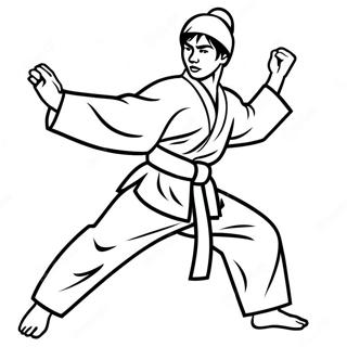 Page A Colorier De Taekwondo 65980-54491