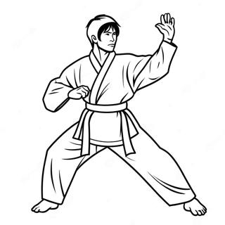 Page A Colorier De Taekwondo 65980-54492