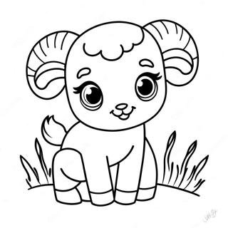 Page A Colorier De Mignon Bebe Belier 65991-54509