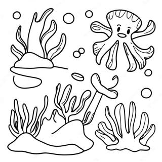 Page A Colorier De Plantes Oceaniques 66030-54544