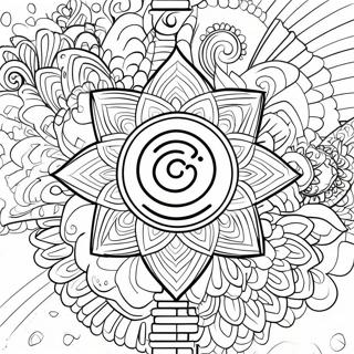 Page A Colorier Flux Denergie Chakra Colore 66071-54574