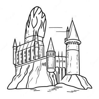 Page A Colorier Chateau De Poudlard 66091-54587