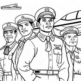 Page A Colorier Pilotes De Tuskegee 66140-54631