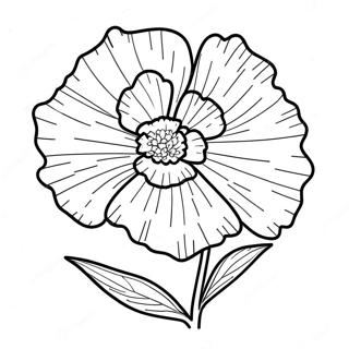 Page A Colorier De Fleur De Oeillet 66170-54651