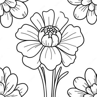 Page A Colorier De Fleur De Oeillet 66170-54652