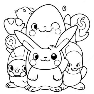 Page A Colorier De Personnages Pokemon Mignons En Mathematiques 66181-54664