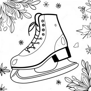 Page A Colorier De Patinage Sur Glace 6624-5385