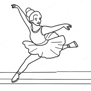 Page A Colorier De Patineuse Sur Glace Gracieuse 6625-5389