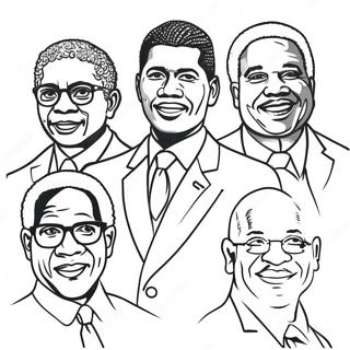 Page A Colorier Leaders Noirs Inspirants 662-529