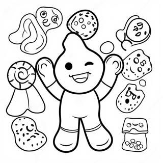 Page A Colorier Personnages De Bonbons Sour Patch 66361-54805