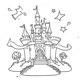 Page A Colorier Chateau Magique Du Pays Des Fees 66371-54813