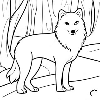 Page A Colorier Loup Arctique 66400-54826