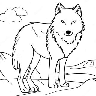 Page A Colorier Loup Arctique 66400-54827