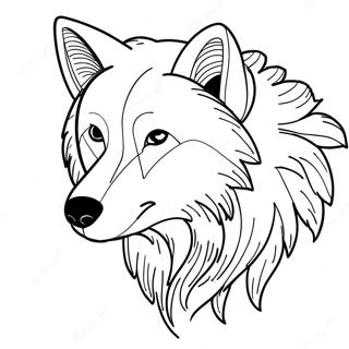 Page A Colorier Loup Arctique 66400-54828