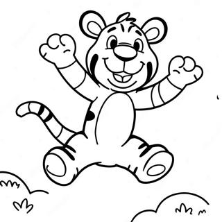 Page A Colorier Tigger Heureux En Train De Sauter 6645-5407