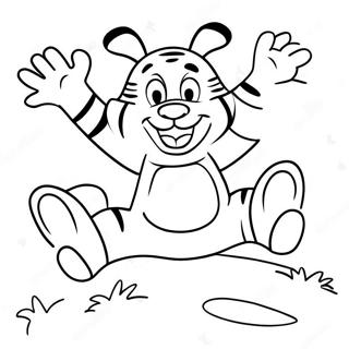 Page A Colorier Tigger Heureux En Train De Sauter 6645-5408