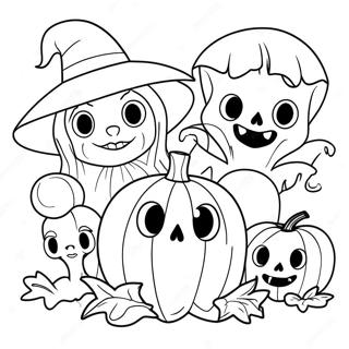 Page A Colorier De Creatures Dhalloween Effrayantes 66491-54906