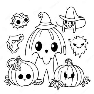 Page A Colorier De Creatures Dhalloween Effrayantes 66491-54907