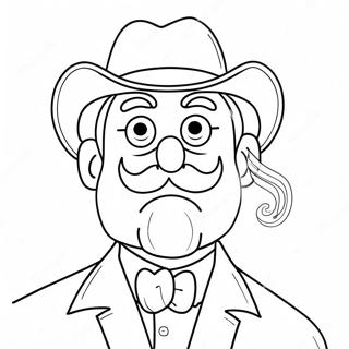 Page A Colorier De Loncle Drole Avec Moustache 66501-54917