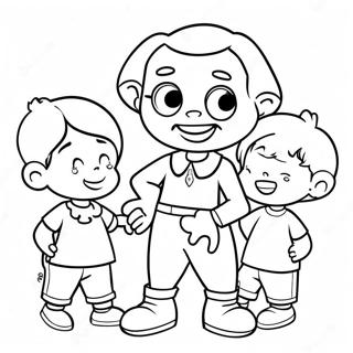 Page A Colorier Petit Bill Jouant Avec Des Amis 66521-54935