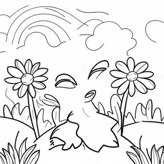 Page A Colorier Jardin De Fleurs De Printemps 6654-5410