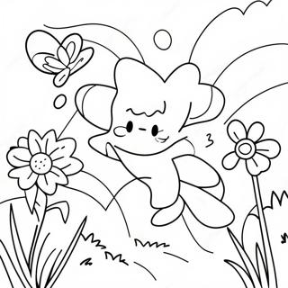 Page A Colorier Jardin De Fleurs De Printemps 6654-5411