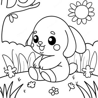 Page A Colorier Bebe Animaux Mignons Au Printemps 6655-5413