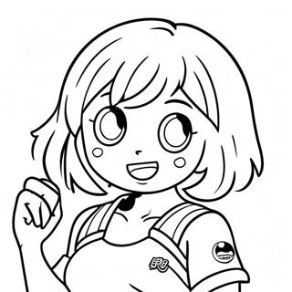 Uraraka Pages À Colorier