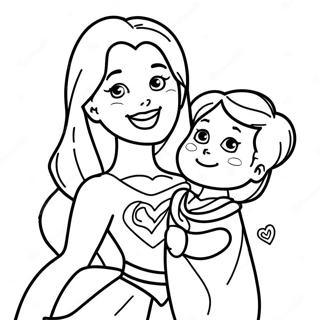 Page A Colorier De Super Maman 66630-55022