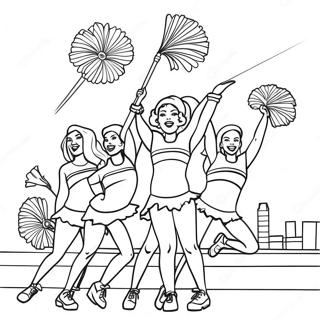 Page A Colorier Des Cheerleaders De Lusc En Action 66661-55043