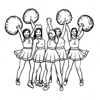 Page A Colorier Des Cheerleaders De Lusc En Action 66661-55044