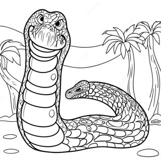 Titanoboa Pages À Colorier