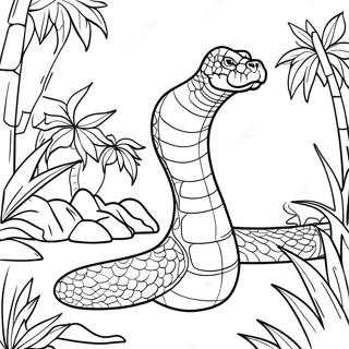 Page A Colorier Titanoboa Dans La Jungle 66671-55052