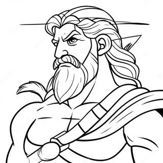 Page A Colorier Zeus Avec Un Foudre 6675-5431