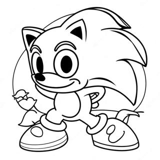 Sonic Saint-Valentin Pages À Colorier