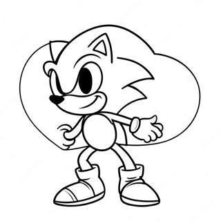 Page A Colorier De Sonic Pour La Saint Valentin 66760-55123