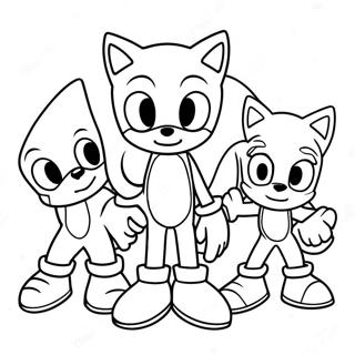 Page A Colorier De Sonic Et Ses Amis Pour La Saint Valentin 66761-55136