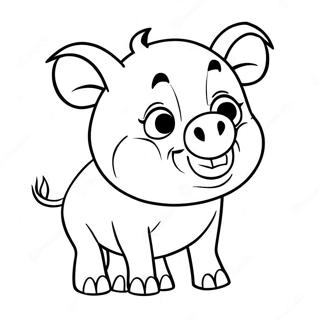 Page A Colorier De Porky Le Cochon 66830-55178