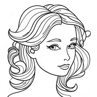 Page A Colorier Cheveux 6684-5434