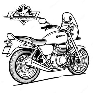 Page A Colorier De Moto Kawasaki 66850-55198