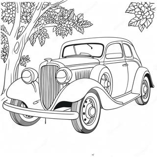 Page A Colorier De Voitures Classiques Vintage 66881-55223