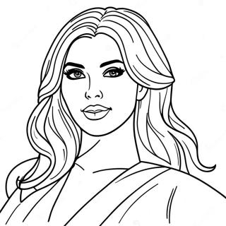 Kim Kardashian Pages À Colorier