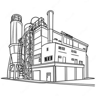 Usine Pages À Colorier