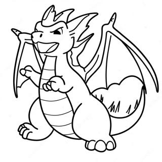 Page A Colorier Charizard Gigantamax En Vol 6695-5447