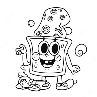 Page A Colorier Spongebob Stoner 66981-55287