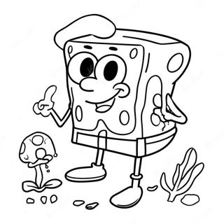 Page A Colorier Spongebob Stoner 66981-55288