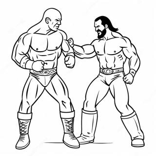 Page A Colorier Superstars Wwe En Action 67092-55380