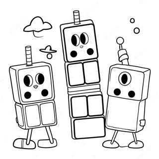 Numberblocks 1000 Pages À Colorier